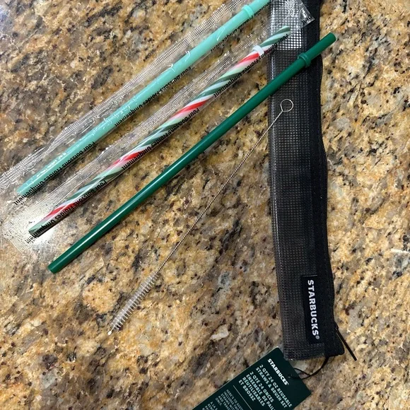 Starbucks Reusable Straw Set with Cleaning Brush - Picture 8 of 9